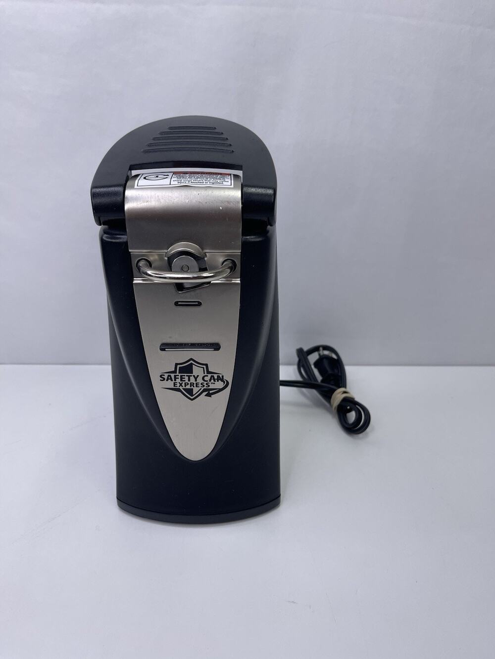 Safety Can Express Electric Can Opener Smooth Side Cut Model A451 Black